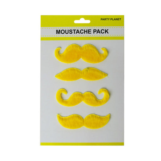 Yellow assorted moustache pack