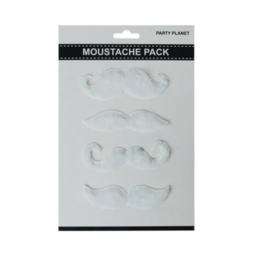 White moustache costume pack