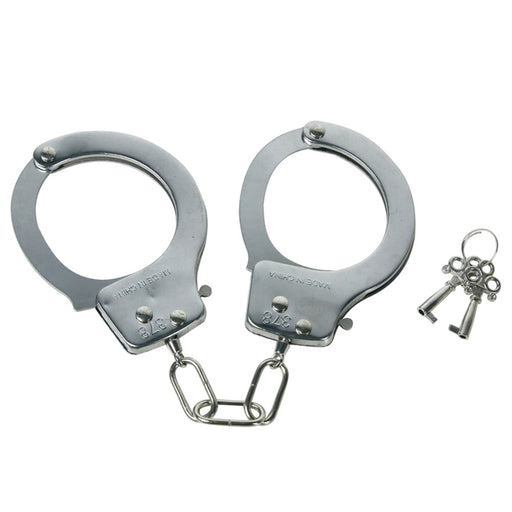 Metal handcuffs costume prop