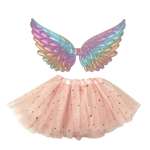 Toddler coral wings and tutu costume set