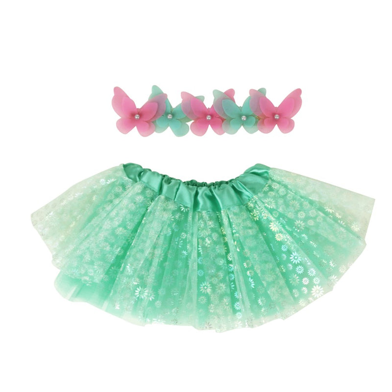 Toddler mint headband and tutu set