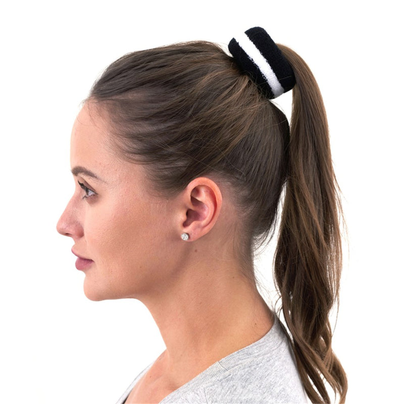 Black striped hair band