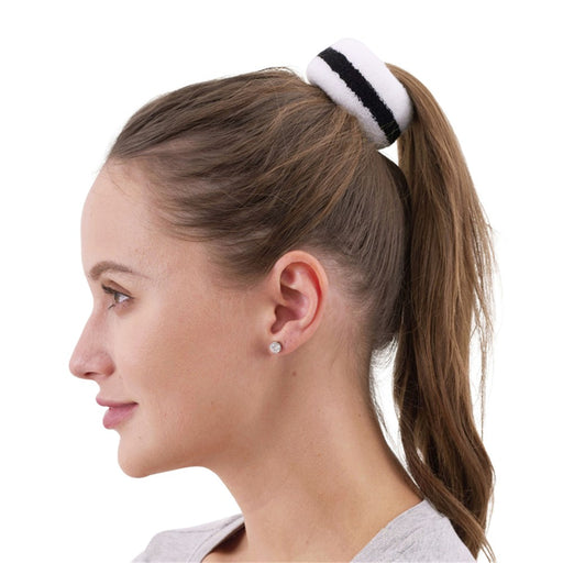 White striped hair band