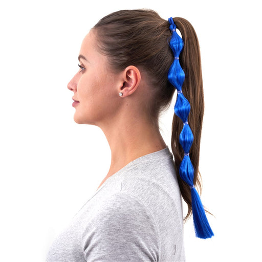 Blue boho braid hair accessory