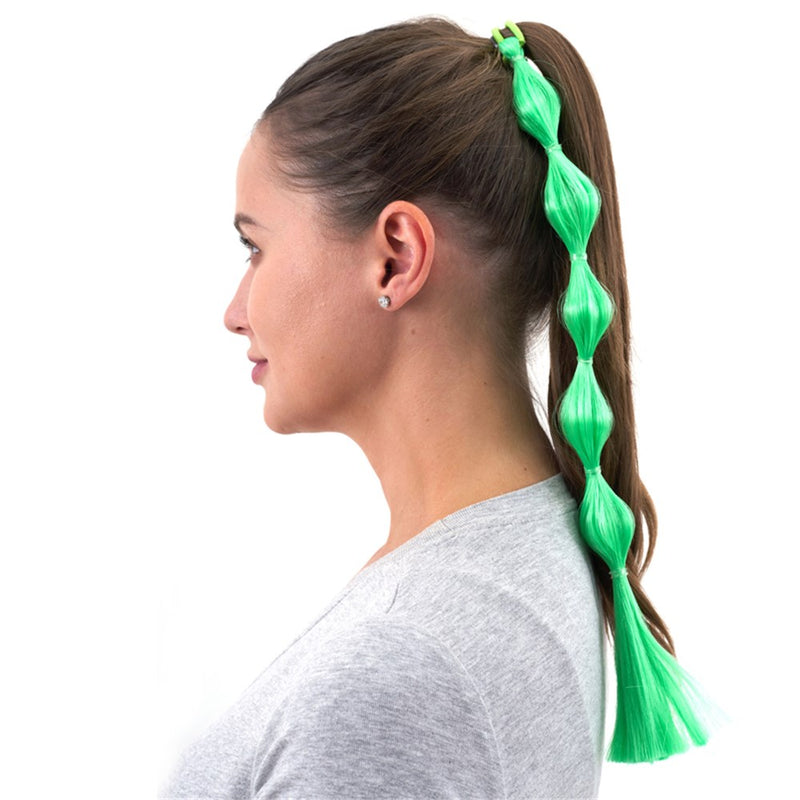 Green boho braid hair accessory