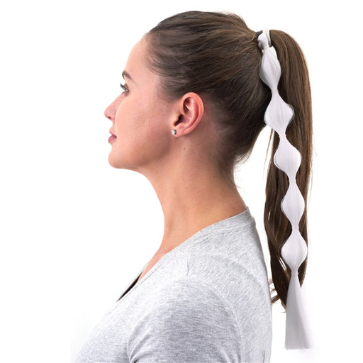 White boho braid hair accessory