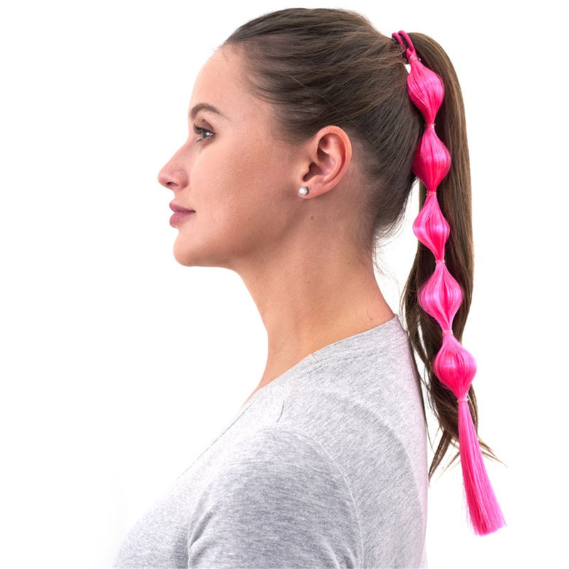 Pink boho braid hair accessory