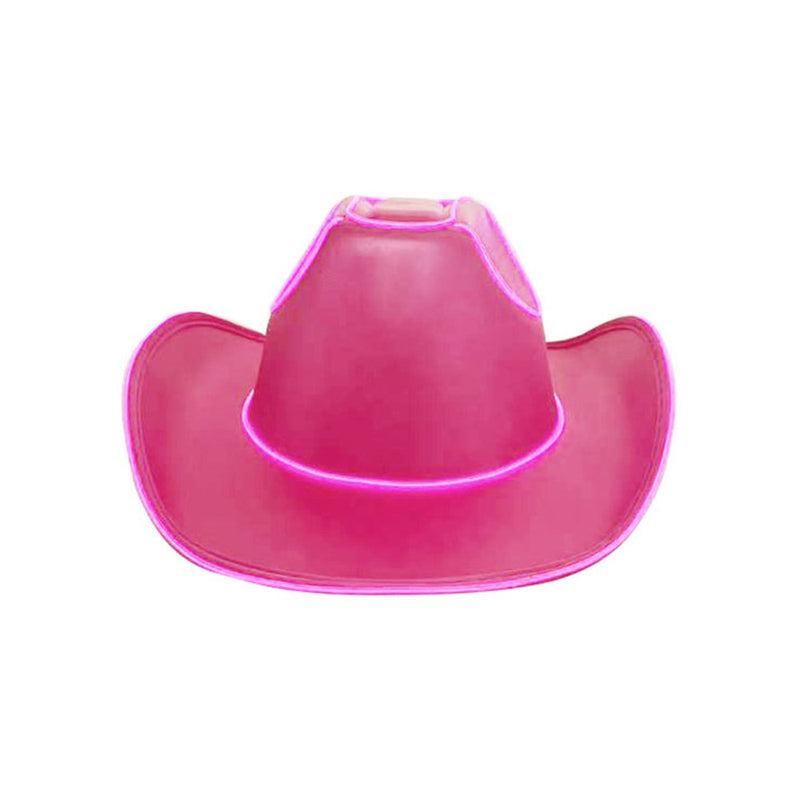 Pink light up cowgirl hat