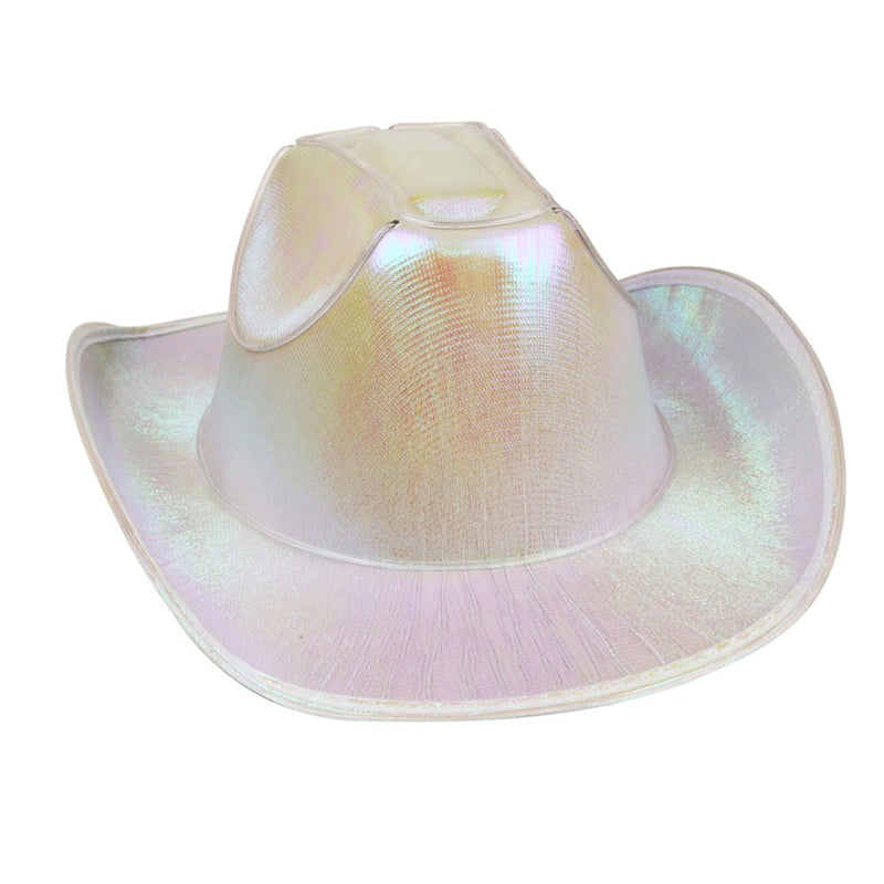 White light up cowgirl hat