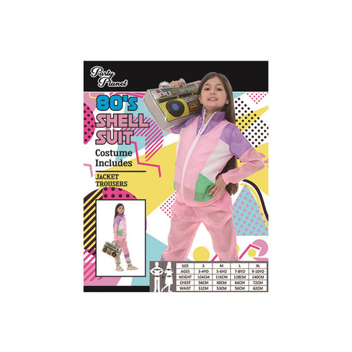 Pink shell suit costume large
