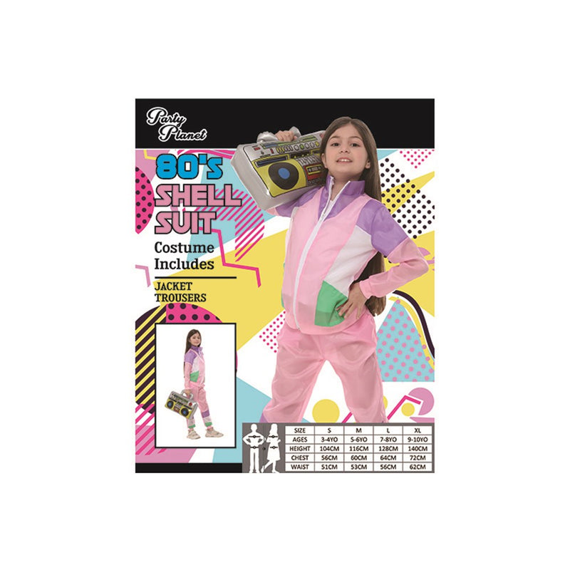 Pink shell suit costume medium