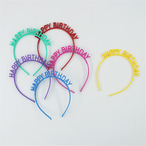 Happy Birthday headbands 6 pack