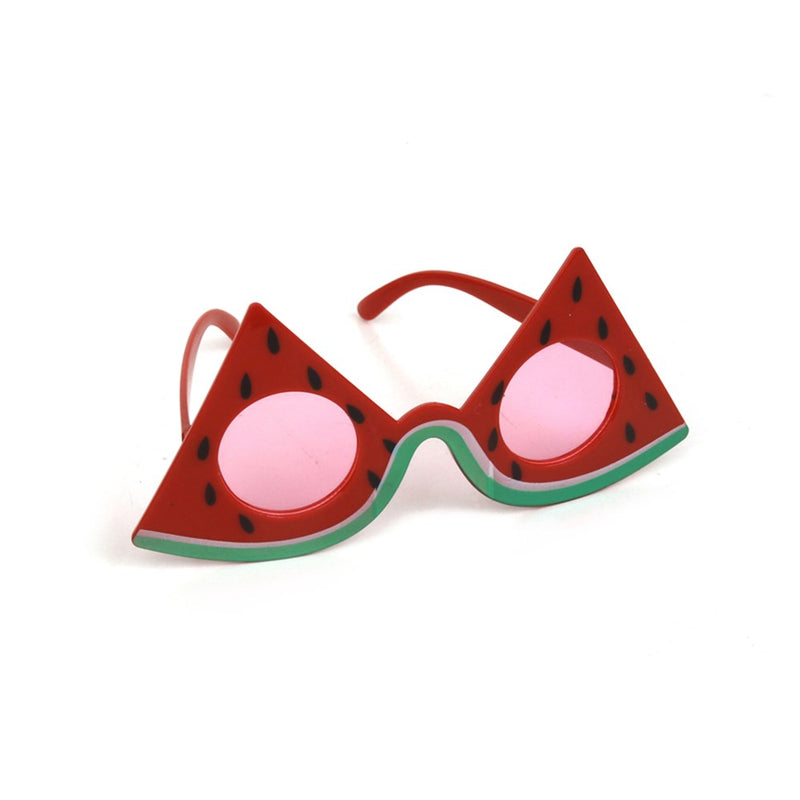 Fruit themed novelty eyewear shaped like watermelon slices