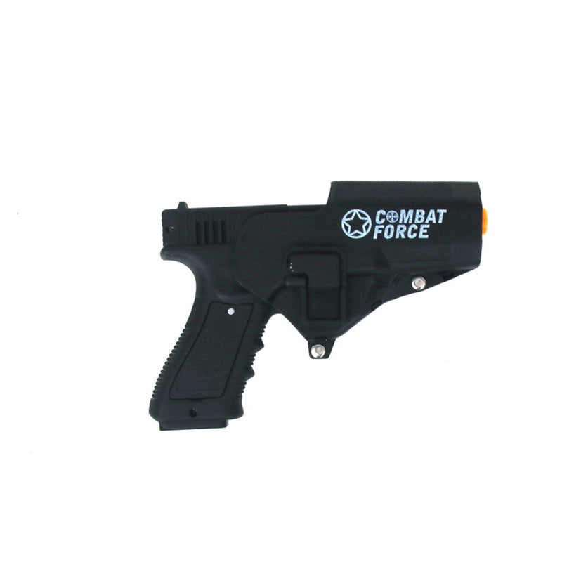 Costume prop gun with holster accessory