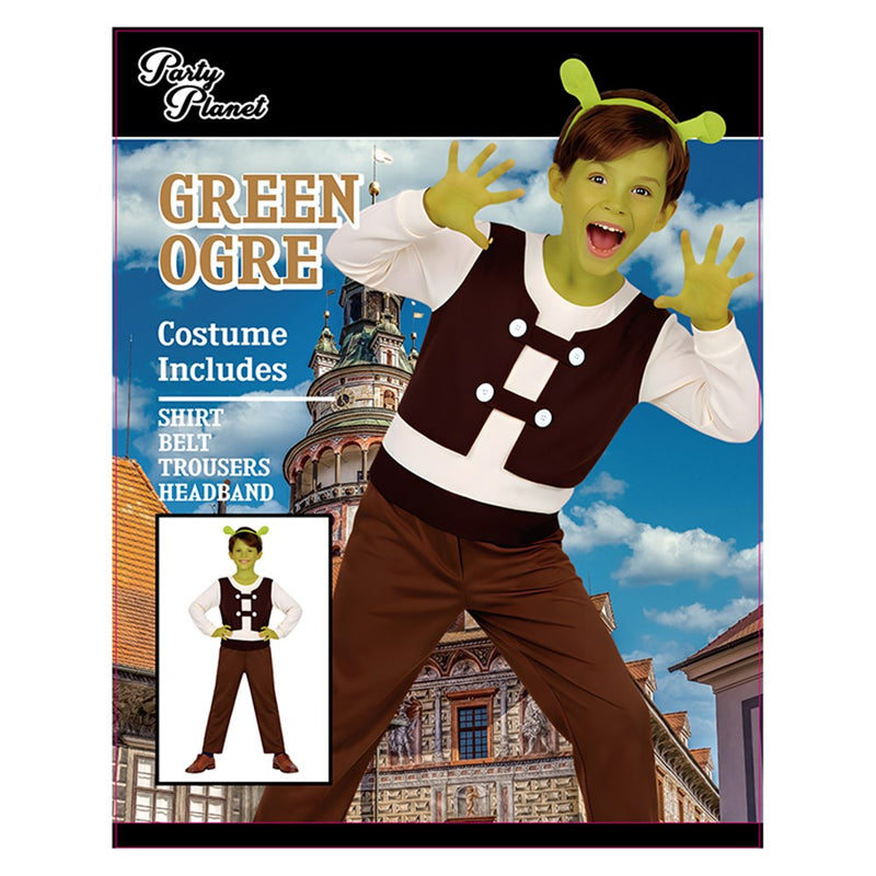 Green ogre costume with accessories