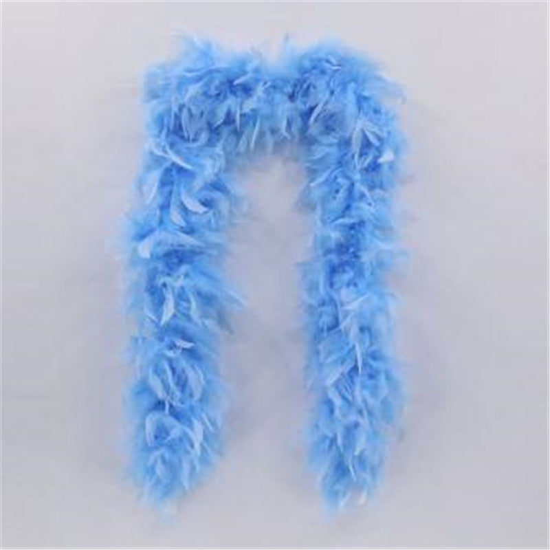 Sky blue feather boa 150cm