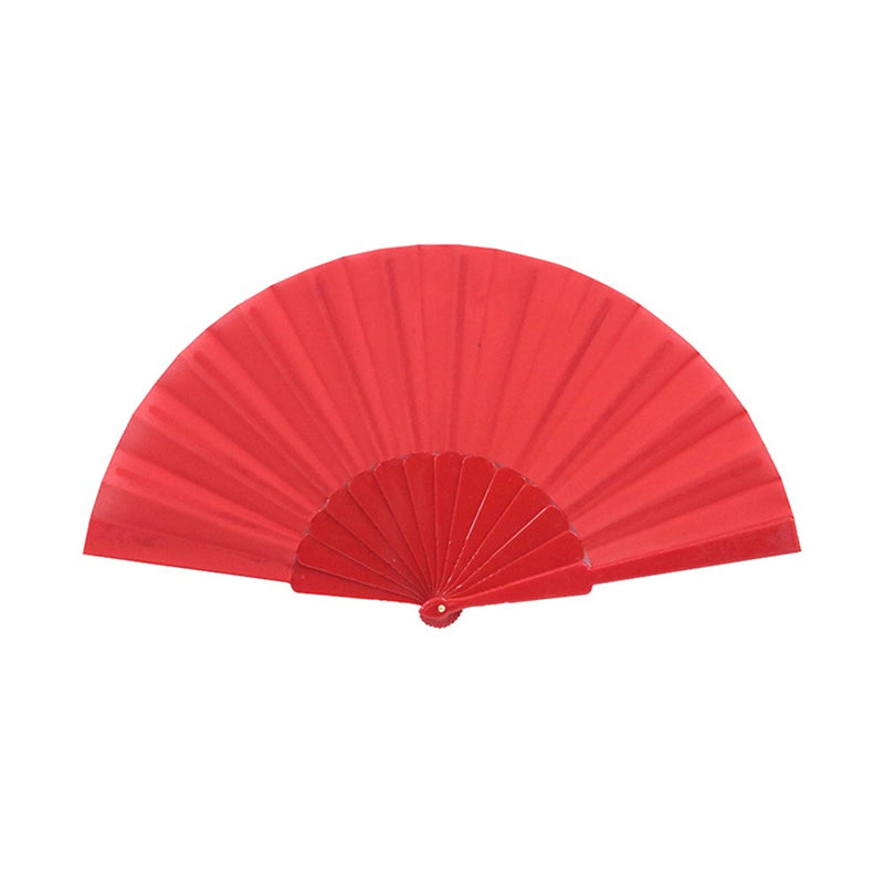 Red folding hand fan