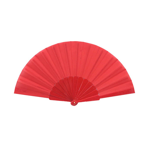 Red folding hand fan