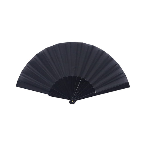 Black folding hand fan