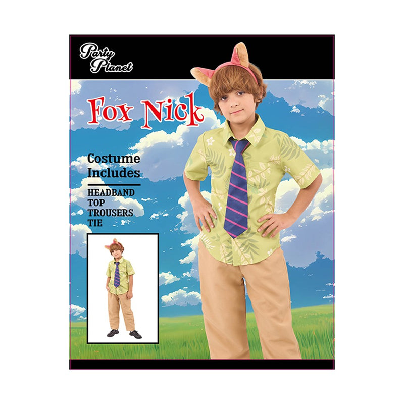 Nick Wilde fox costume for boys 9-10 years