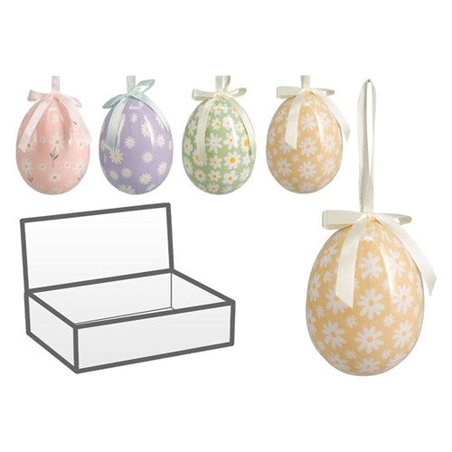10cm hanging Easter egg assorted colors
