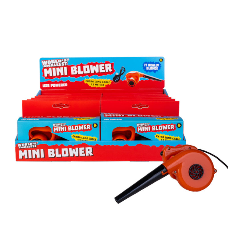 Miniature leaf blower toy