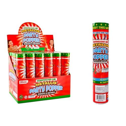 20cm compressed air party popper