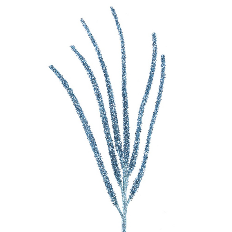 Ronis Pale Blue Glitter Stem 70cm