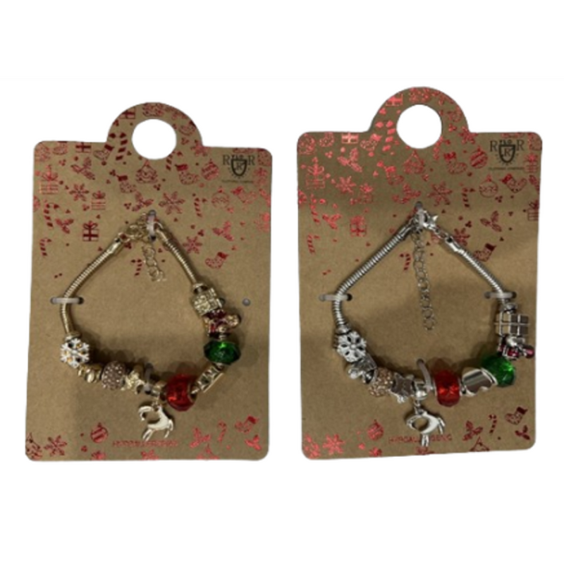 Ronis Pandora Style Charm Chain Silver And Gold Assorted