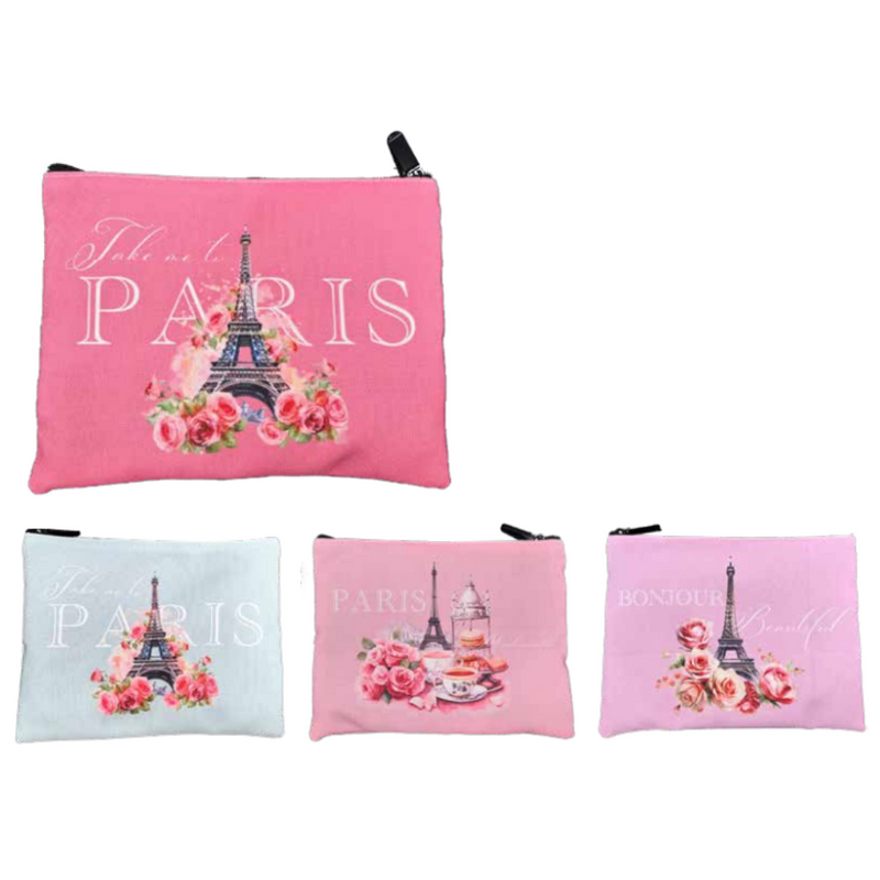 Ronis Paris Pastels Cosmetic Bags 22x16cm Assorted