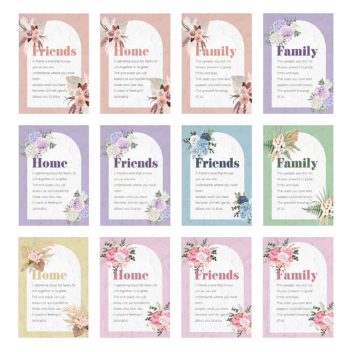 Ronis Pastel Arch Inspirational Plaques 12.7x17.78x0.9cm Assorted