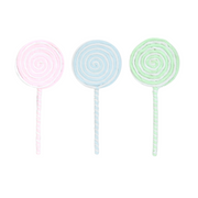 Ronis Pastel Plush Candy Lollipop Pick 38cm Assorted