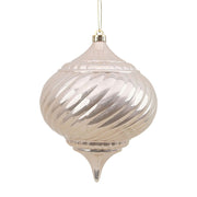 Pearl Finish Finial 20x24cm Ivory for elegant Christmas and holiday décor