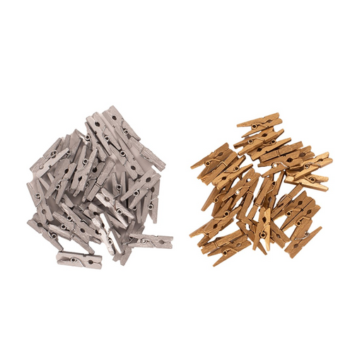 Ronis Pegs 30pk Gold/Silver Assorted
