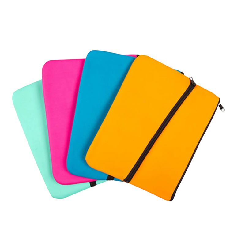 EVA pencil case 2 zip 320x250mm assorted colours large stationery organiser for school
