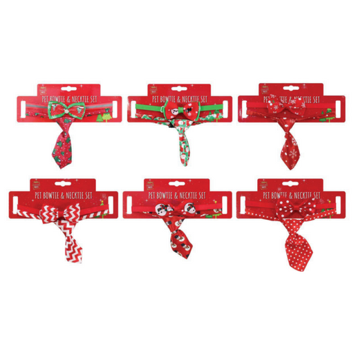 Ronis Pet Bowtie & Necktie Set Assorted