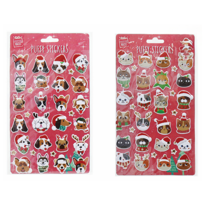 Ronis Pet Puffy Stickers 14x21cm 24pc Assorted