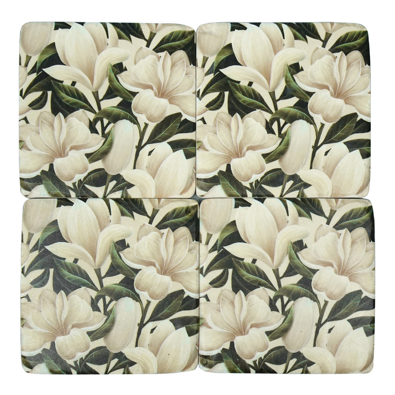 Ronis Petal-tial Resin Coaster 10cm Set of 4