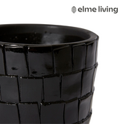 Ronis Peyton Pot Black 15x15x13cm