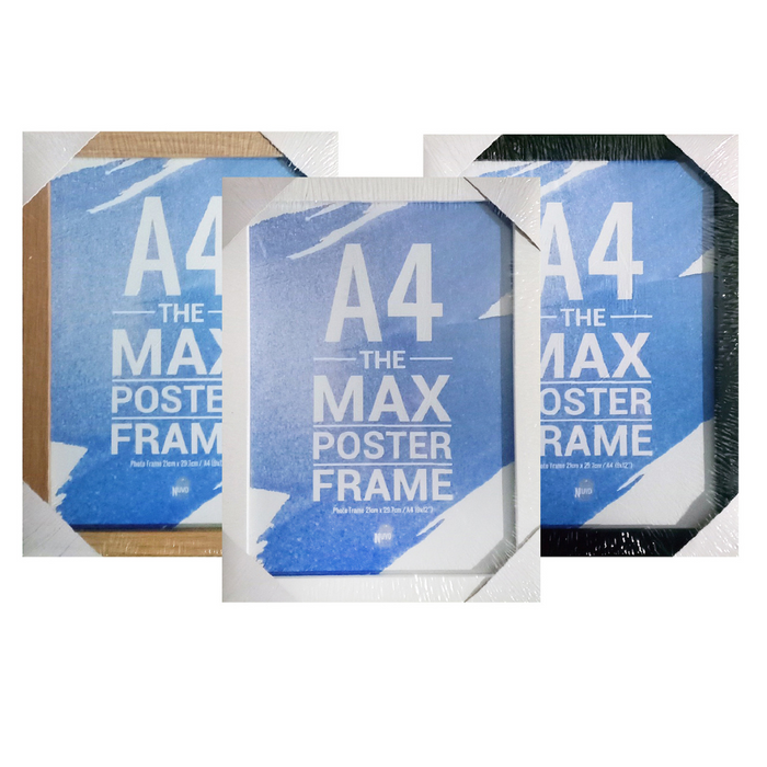 Photo Frame Ornate Frame 100% Timber 21x29.7cm A4 BLACK