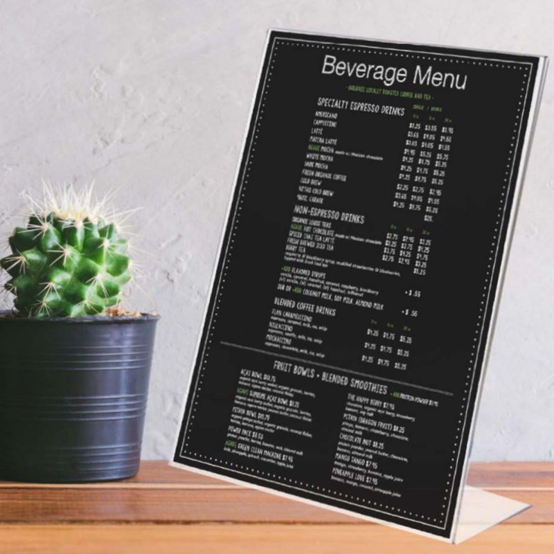 Clear acrylic perspex photo frame 20x25cm transparent modern picture frame for photos and prints