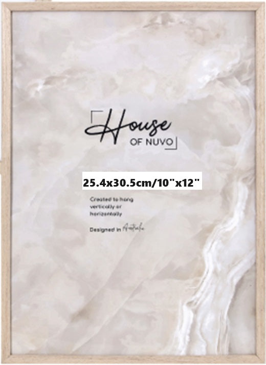 Photo Frame Double Matted Chester in light wood finish, size 25.4x30.5cm, with double mat border for a gallery-style display