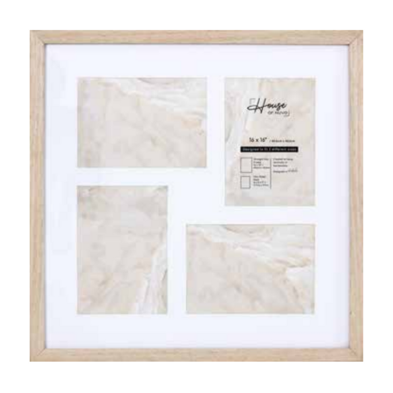 Ronis Photo Frame Double Matted Connor 3 Window Collage 17.8x66cm