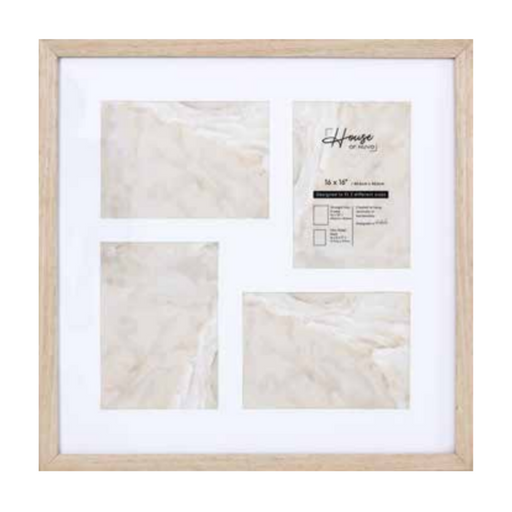 Ronis Photo Frame Double Matted Connor 3 Window Collage 17.8x66cm