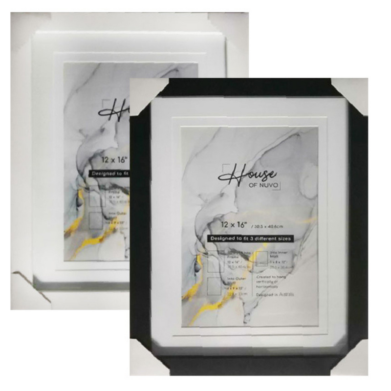 Ronis Photo Frame Double Matted Connor Black & White 30x40cm Assorted