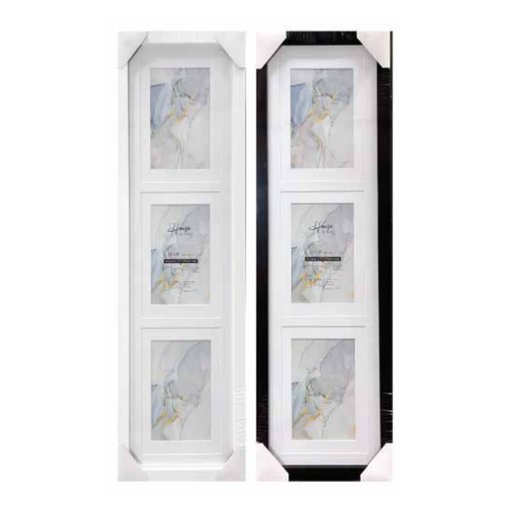 Ronis Photo Frame Double Matted Connor Black & White 3 Window Collage 85.2x27.3cm Assorted