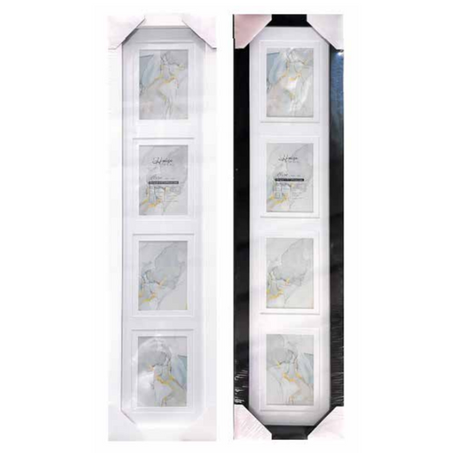 Ronis Photo Frame Double Matted Connor Black & White 4 Window Collage 86.8x18cm Assorted