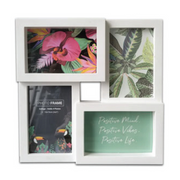 Ronis Photo Frame Josie Black & White Collage 4 Window 28.7x28.7x2.5cm Assorted