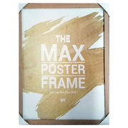 Ornate 40x50cm photo frame made from 100% timber in natural wood finish, decorative wooden picture frame for art prints and posters – thumbnail