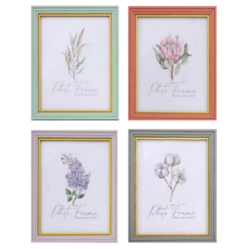 Ronis Photo Frame Piper Pastel Coloured 10x15cm Assorted